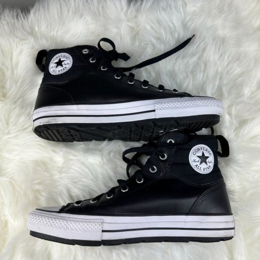 Converse Chuck Taylor All Star Berkshire Boots in Black - Picture 4 of 7